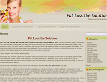 Tablet Screenshot of fatlossthesolution.com